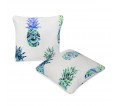 Ананасы наволочка декоративная велсофт - small