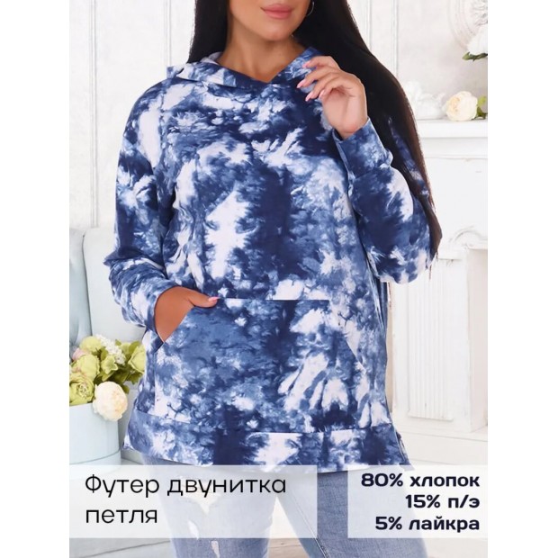 Диско(индиго) толстовка — «Постелька HOME»