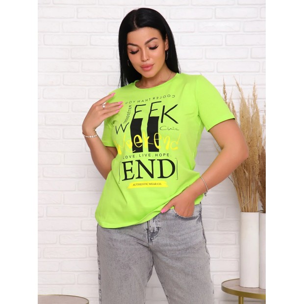 Рита(салат) футболка женская