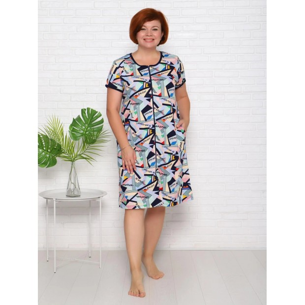 Мозаика(оранжевый) халат