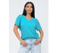 Оксана(бирюзовый) футболка - small