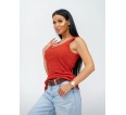 Мия(терракотовый) майка женская - small4