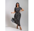 Ассоль(леопард черный) платье - small
