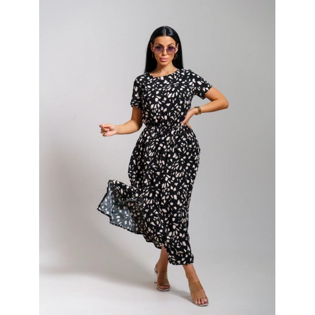 Ассоль(леопард черный) платье