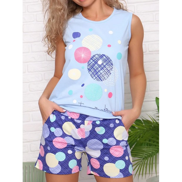 Воображение (голубой) майка+шорты