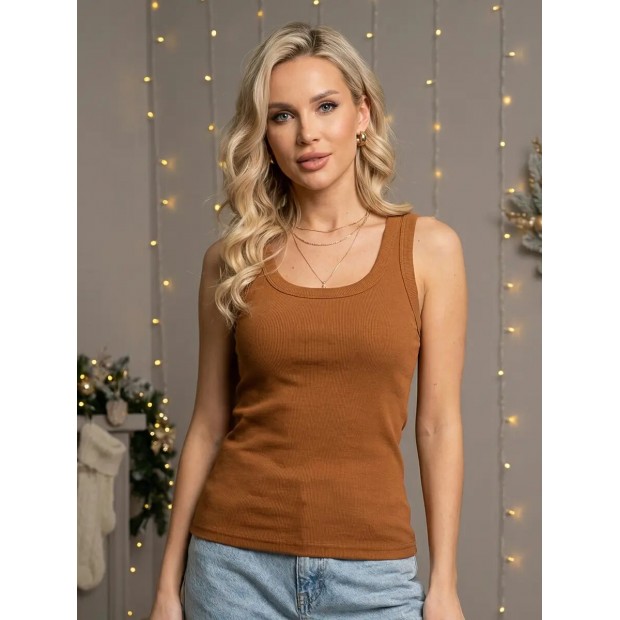 Мия(горчичный) майка женская