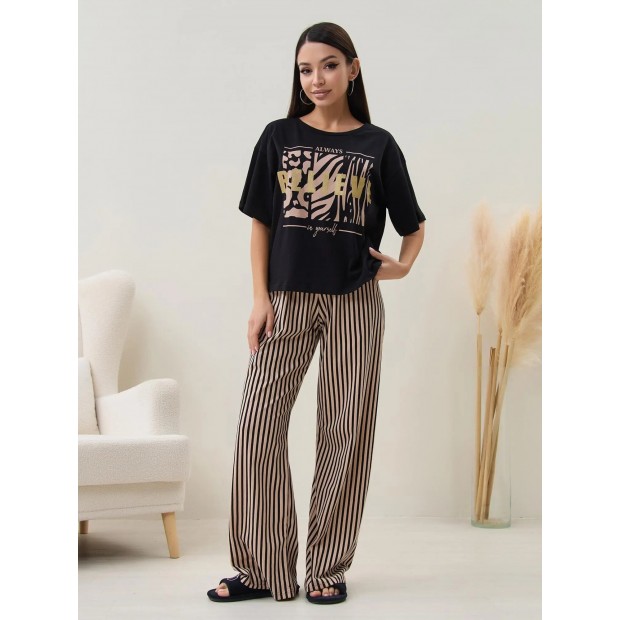 Сафари(чёрный) футболка+брюки