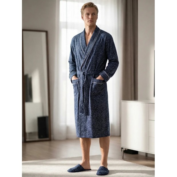 Родриго(синий) халат мужской