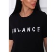 Баланс (чёрный) футболка женская - small2