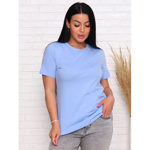 База(голубой) футболка женская