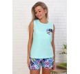Азбука(ментол) майка+шорты - small4