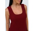 Мия(бордовый) майка женская - small20