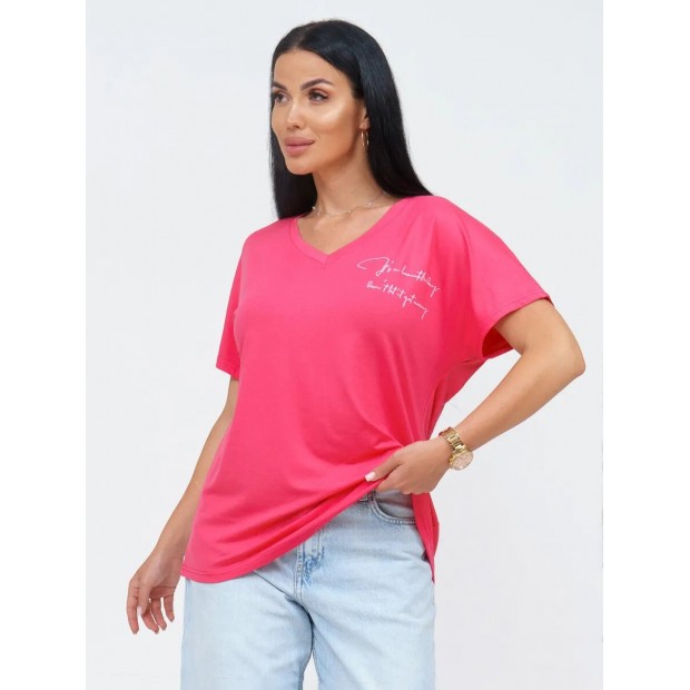 Оксана(розовый) футболка