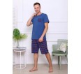 Карл-2 (синий) комплект (футболка+шорты) - small