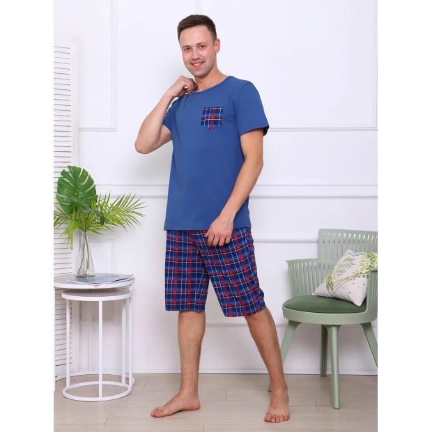 Карл-2 (синий) комплект (футболка+шорты)