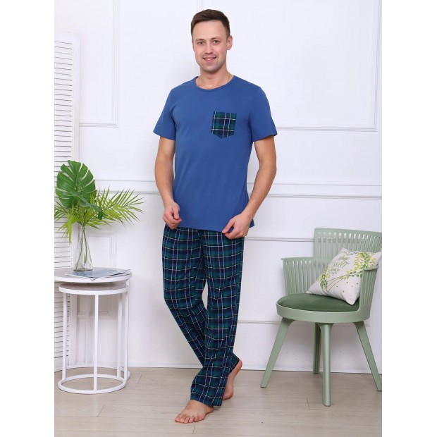 Карл (зелёный) комплект (футболка+брюки)