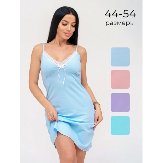 Юни(голубой) сорочка ночная