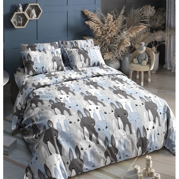 Ушастики(голуб) КПБ поплин подростковый