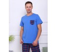 Карл (синий) комплект (футболка+брюки) - small1