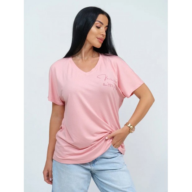 Оксана(пудровый) футболка