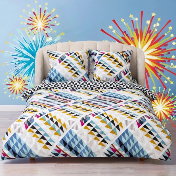 Фейерверк КПБ поплин