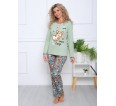 Корги плюс(олива) лонгслив+брюки - small8