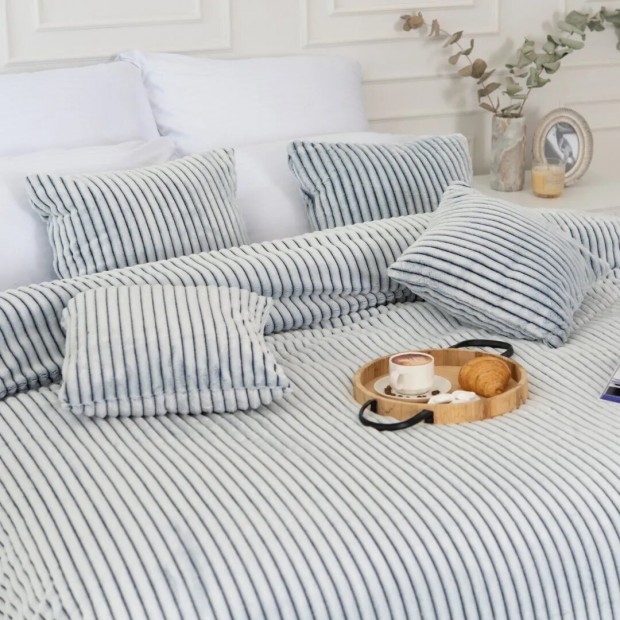 Вертикаль (ультрамарин) наволочка декор. велсофт