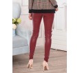 Легинсы (бордо) кожаные - small1