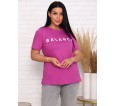 Баланс (фуксия) футболка женская - small1