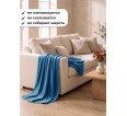 Бирюзовый плед флис - small2