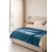 Бирюзовый плед флис - small