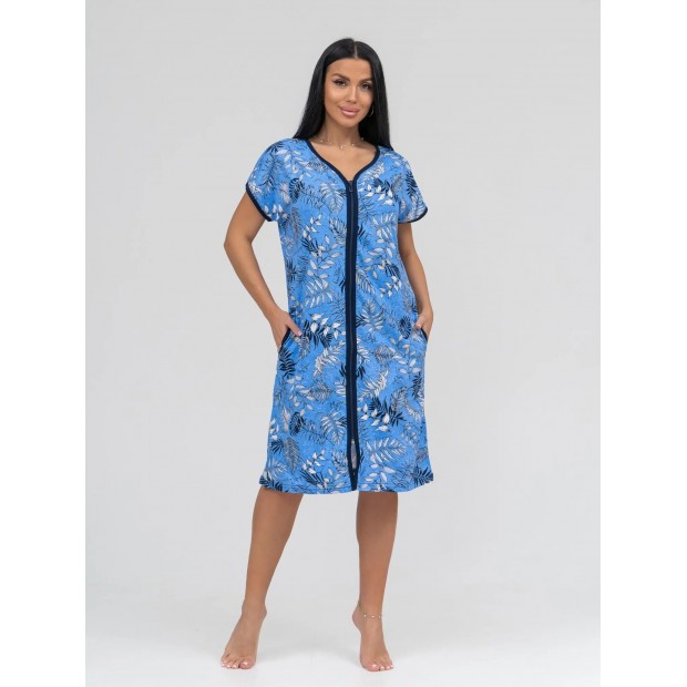 Ажур(голубой) халат