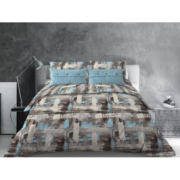 Гранж (бирюзовый) КПБ бязь