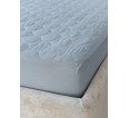 Наматрасник синтепон на резинке борт 20 микрофибра (серый) - small4