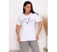 Рита(белый) футболка женская - small3