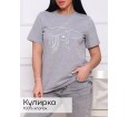 Миледи(меланж) футболка женская - small