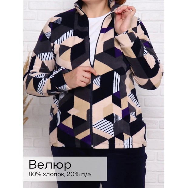 Форсаж(ромбы фиолет) толстовка
