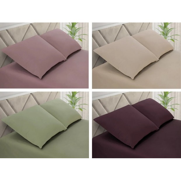 Простыня ЕВРО поплин однотонный