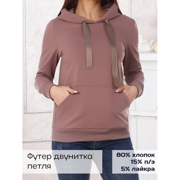 Жанна (кофе) толстовка (джемпер)