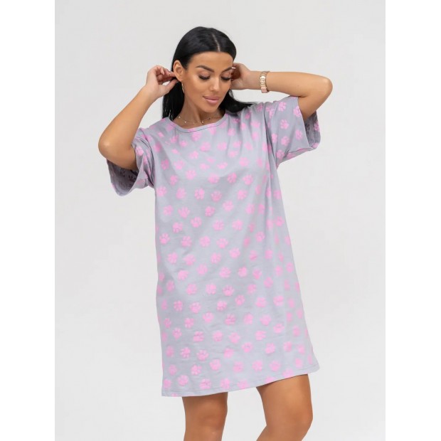 Алина (серый) сорочка ночная