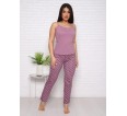Нежность(лиловый) пеньюар+топ+брюки - small6