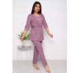 Нежность(лиловый) пеньюар+топ+брюки - small5