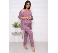 Нежность(лиловый) пеньюар+топ+брюки - small14