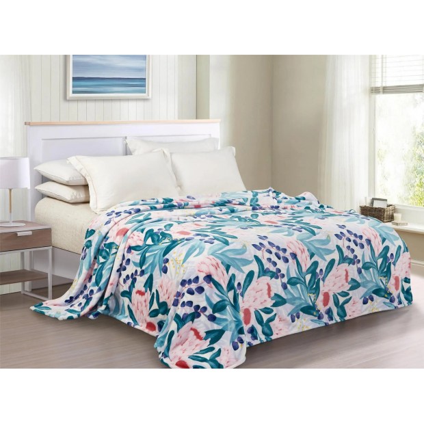 Краски природы плед велсофт