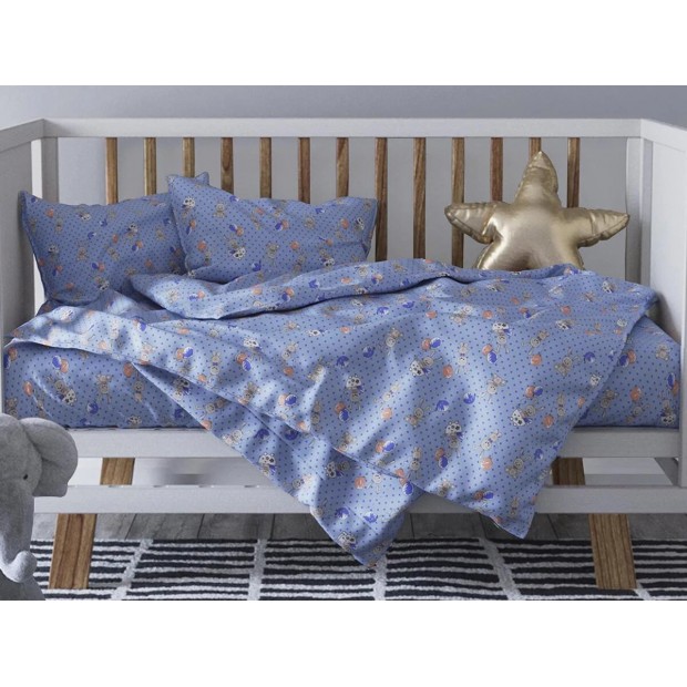 Зайчишки (голуб) КПБ бязь детский