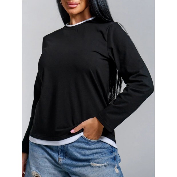 Рига(черный) лонгслив