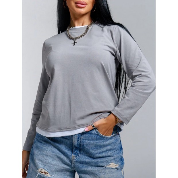 Рига(серый) лонгслив