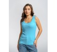 Мия(бирюзовый) майка женская - small1