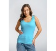 Мия(бирюзовый) майка женская - small2