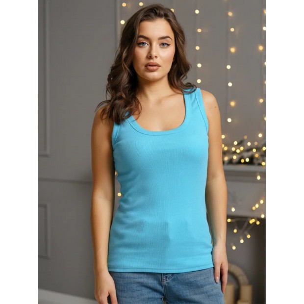 Мия(бирюзовый) майка женская